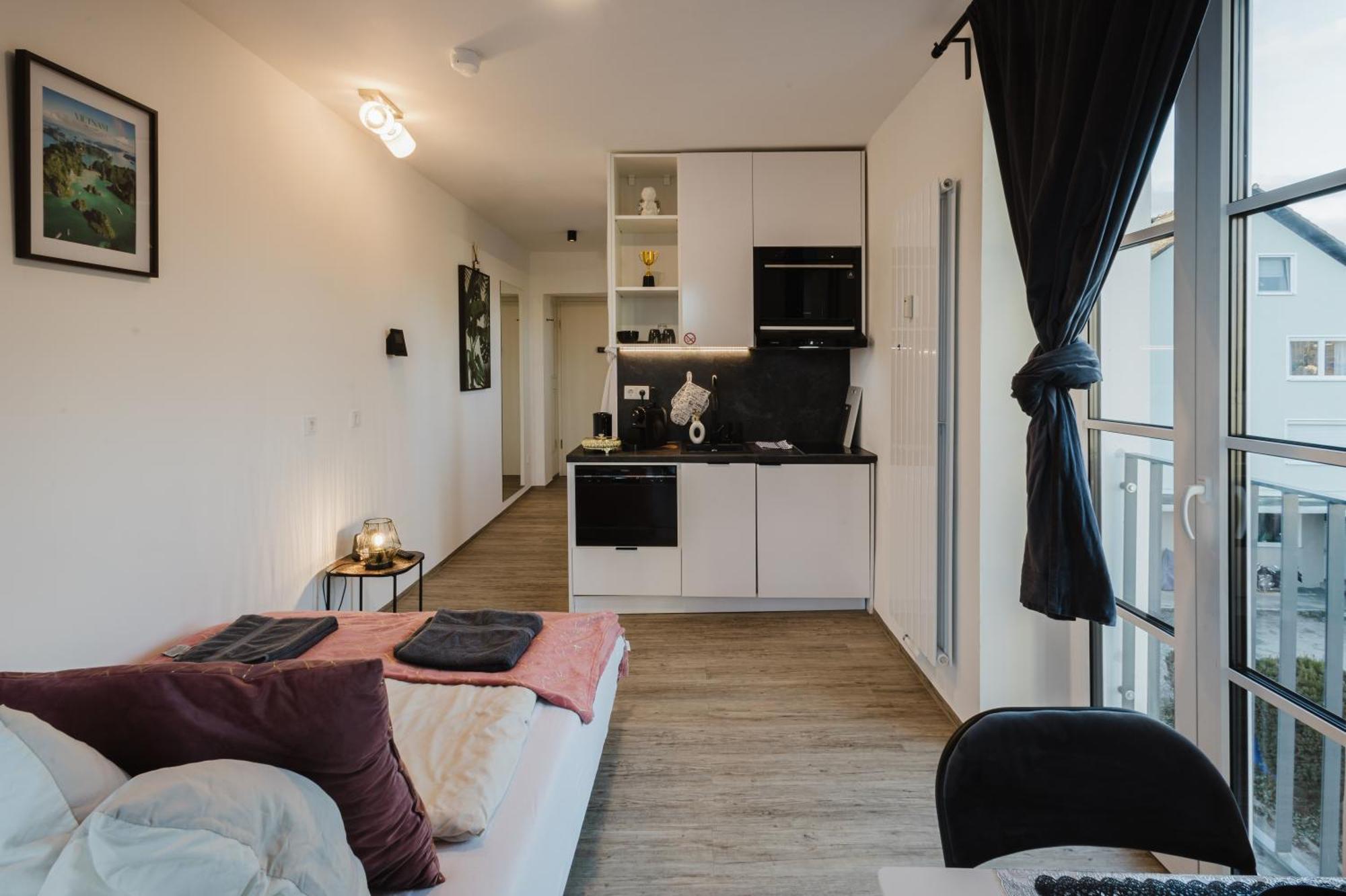 24-7 Living Room Passau - Cozy - Balcony - Kitchen Tiefenbach  Exteriör bild